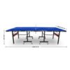 Mesa de ping pong para exterior Storm Black Abierta