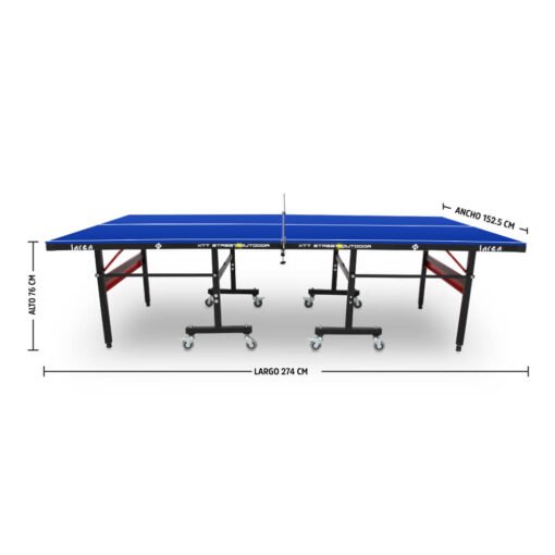 Mesa de ping pong para exterior Storm Black Abierta